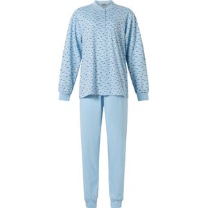 Lunatex - dames pyjama 124197 tulp - blauw - maat XXL