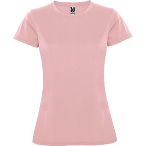 Zacht Roze dames sportshirt korte mouwen MonteCarlo merk Roly maat L