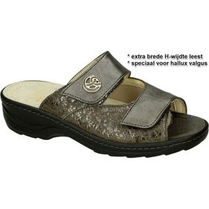 Fidelio Hallux -Dames - grijs donker - slippers & muiltjes - maat 35