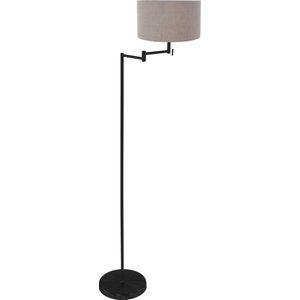 Mexlite vloerlamp Bella - zwart - metaal - 45 cm - E27 fitting - 3889ZW