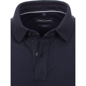 Casa Moda Polo Shirt Comfort Fit Effen Stretch Blauw - XXL