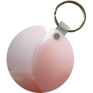 Sleutelhanger - Ballon - Roze - Pastel - Plastic - Rond - Uitdeelcadeautjes