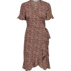 ONLY ONLOLIVIA S/S WRAP DRESS WVN NOOS Dames Jurk - Maat 34