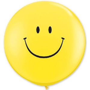 Qualatex - Ballonnen smiley (2 stuks)