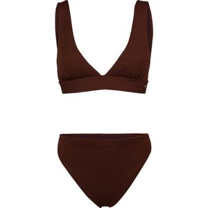 Brunotti Bodhi-STR Dames Bralette Bikini Set - Bruin - 36