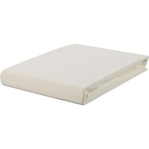 Splittopper Hoeslaken 160gr/m2 100% Katoen - 160x210/220cm - naturel - Split Enkel - Single Split