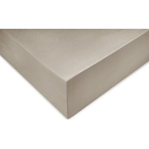 Zohome Hoeslaken Satinado - Onderlaken 1 persoons - 90x200 - 100% Katoen-Satijn - Beige