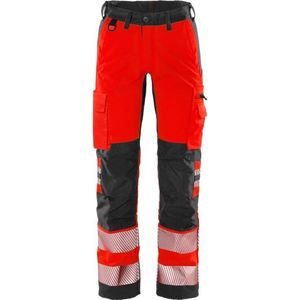 Fristads Hi Vis Werkbroek Klasse 2 Flexforce - Hi-Vis rood/zwart - C146