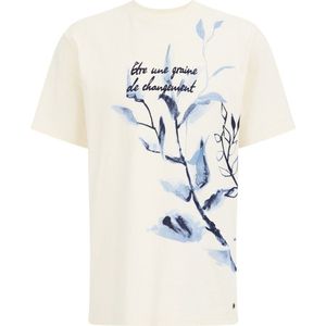 WE Fashion Heren T-shirt met opdruk