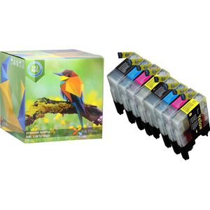 Ink Hero - 8 Pack - Inktcartridge / Alternatief voor de Brother LC1240 DCP J525W J725DW J925DW MFC J430W J5910DW J625DW J6510DW J6710D J6710DW J6910DW J825DW