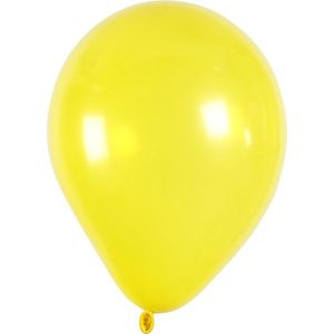 Ballonnen, Set met 10 ballonnen, d 23 cm, geel, 10 stuk/ 1 doos