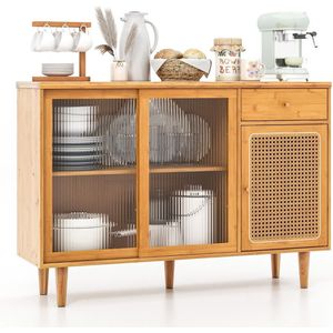 SureDeal® - Dressoir - Opbergkast - Tv-meubel - Keukenkast - Bohemian - 120x35x83 cm - Kast - Keuken - Salontafel