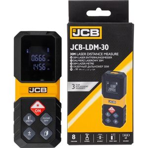 JCB - Digitale Laser Afstandsmeter 30 m - Aanpasbare meetreferentie - Lasermeter