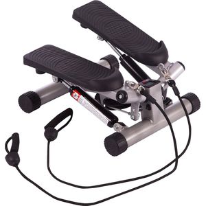 Mini stepper - Mini Stepper Met Elastic Touw - Fitness Stepper - Grijs