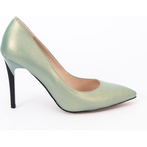 Zerba - Dames Pumps - Maat 41 - Mint Groen - Leer - Peraga