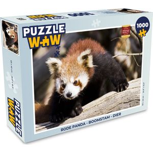 Puzzel Rode Panda - Boomstam - Dier - Legpuzzel - Puzzel 1000 stukjes volwassenen