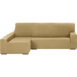 Overtrek chaise longue hoekdeel rechts beige - luxe beschermhoes hoekbank overtrek