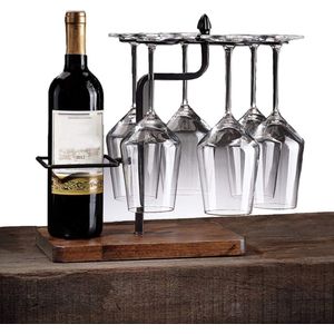 Rode Wijn Stemware Rekken - Keuken Bar Decoratie - Metalen Droogrek