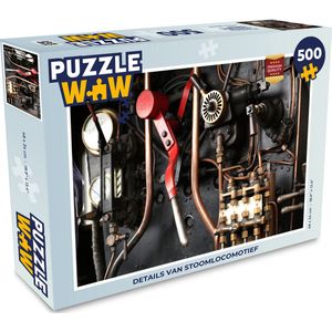 Puzzel Details van stoomtrein - Legpuzzel - Puzzel 500 stukjes