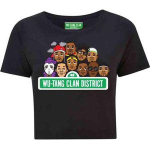 WuTang Clan - Sesame Street Crop top - L - Zwart