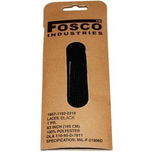 Fosco Industries - Laces 160 cm (kleur: Zwart / maat: NVT)