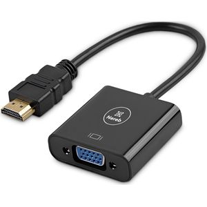 Nereb HDMI naar VGA adapter – Converteer HDMI naar VGA – Full HD 1080P – Male naar Female Converter – HDMI kabel