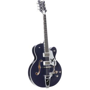 Gretsch G6136T-RR Rich Robinson Signature Magpie with Bigsby Raven's Breast Blue - Semi-akoestische Custom gitaar