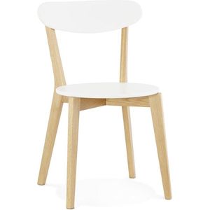 Alterego Scandinavische stoel 'DADY' wit design