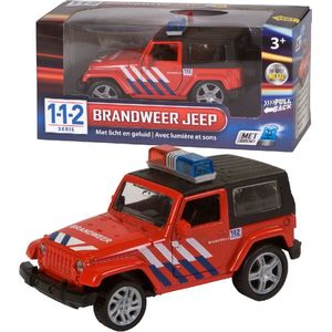 City Brandweer 4x4 auto met licht/geluid