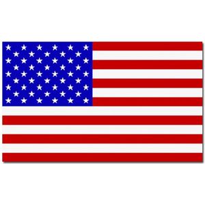 Set van 3x stuks vlaggen Verenigde Staten Amerika 90 x 150 cm feestartikelen - USA/Amerikaanse President Verkiezingen - Supporter/fan decoratie artikelen