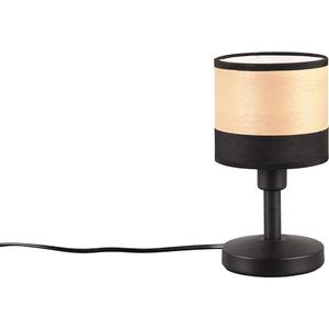 LED Tafellamp - Tafelverlichting - Torna Lazo - E14 Fitting - Rond - Mat Zwart - Metaal