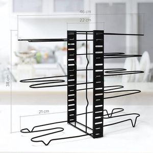 muur pannenrek / Pannen Organizer Rek, Pannen Opbergen Houder 22D x 45W x 38H centimetres