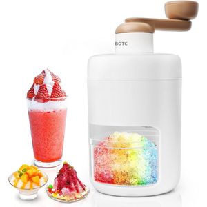 BOTC Slushy Maker - Ice Crusher - Ice Shaver - Ijsvergruizer - Schaafijs Maker - Handmatig - Wit