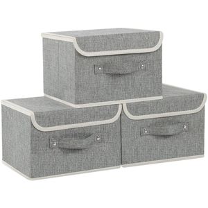 Unyqoos ® Stijlvolle Opbergdozen met Deksel en Handvat voor Optimale Organisatie
