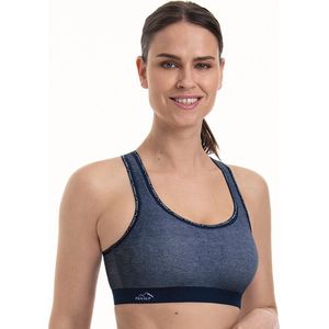 Anita - PanAlp Delta Top - Sport bh met schalen - Jeans - 80B