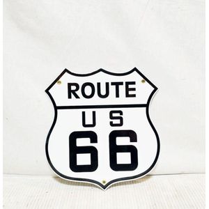 Route 66 US Emaille Bord