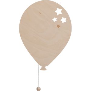 Baby's Only Houten wandlamp babykamer & kinderkamer - Ballon - Wonder - Bruin - FSC-keurmerk - Duurzame ledverlichting - 25.000 branduren - Eenvoudig aan de muur te bevestigen