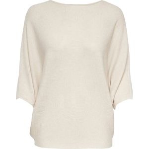 JDY JDYNEW BEHAVE BATSLEEVE PULLOV. KNT NOOS Dames Trui - Eggnog Melange