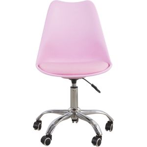 Bureaustoel roze - hoogte verstelbaar
