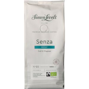Simon Lévelt | Senza cafeïnevrij Premium Organic Coffee - snelfiltermaling 250g