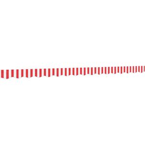 vidaXL - Vervangingsdoek - voor - luifelrok - gestreept - 4 - m - rood - en - wit