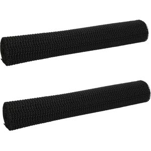 Antislipmat 2 Stuks 45 x 125 cm – Antislip Onderkleed op Rol – Zwart