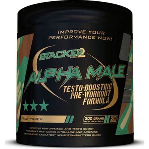 Stacker 2 Alpha Male Pre-Workout - 20 servings - Fruit Punch
