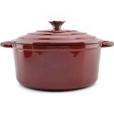 Salt & Pepper Kookpot 26cm gietijzer rood Ferno