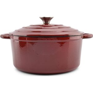 Salt & Pepper Kookpot 26cm gietijzer rood Ferno