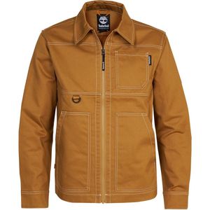 Een jack van Timberland. De jack is gemaakt van 100% nylon. Dit model heeft een ritssluiting, twee zakken aan de zijkant en een borstzak. - Oker geel - Maat M