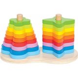 Dubbele Regenboogpuzzel (19 stukjes, Hape)