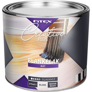 Fitex Creative+ Blanke Lak Mat Waterbasis Kleurloos - 750 ml- Lakverf - Transparant - Binnen - Mat -