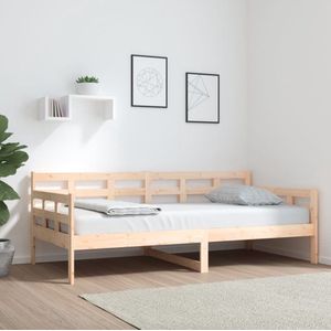 vidaXL Slaapbank Massief Grenenhout 90x190cm Slaapbank - Massief Hout - Grenenhout - Bed Frame - Tweepersoonsbed - Guest Bed - Daybed - Living Room Furniture