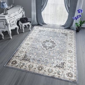 Tapiso Dubai Vloerkleed Grijs Oriental Oosters Tapijten Maat- 250x350